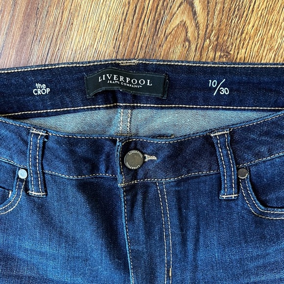 Liverpool Jeans Company Blue Ankle Cropped Jeans - Picture 2 of 3